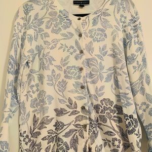 ❤️ OMBRE COTTON PRINT SWEATER...BRAND NEW!